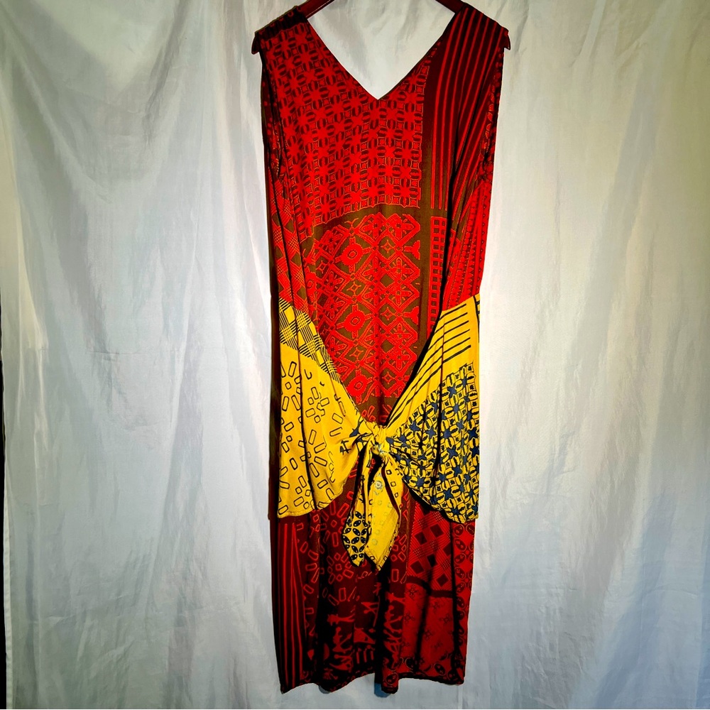 VTG 90’s Urban Outfitters WE BE BOP Indonesian Tribal Ikat Print Dress
